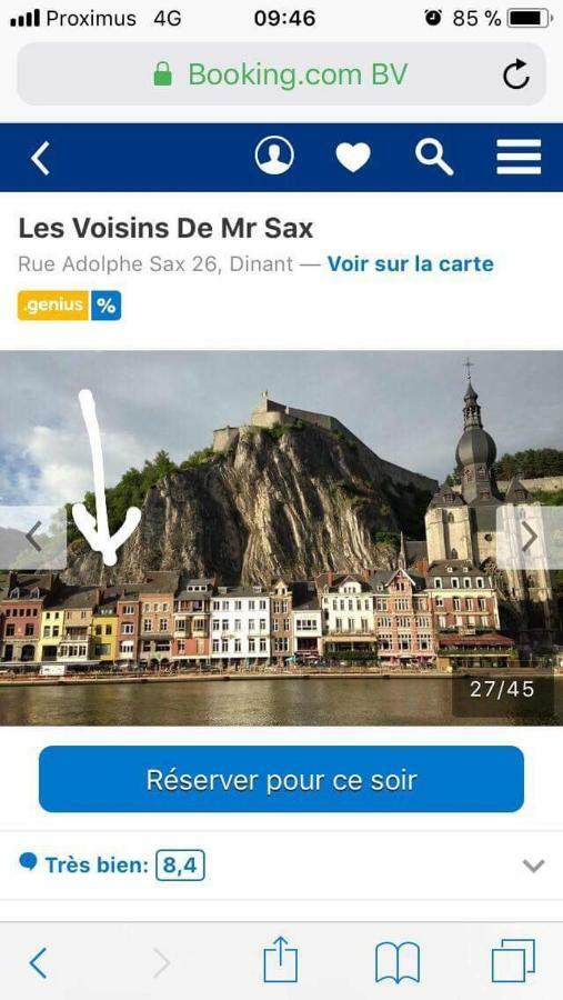 Les Voisins De Mr Sax Hotell Dinant Eksteriør bilde